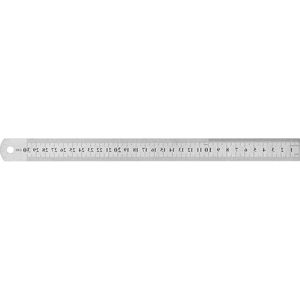 Rvs Metalen Liniaal Kantoor Tekening - 30cm Heerser Bouw Linialen - 2 Meting Eenheden - Meetbare Lengte - Tekening .