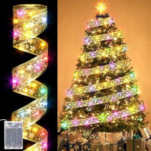 Lichtsnoer voor Kerstmis - 5 meter - 50 leds - werkt op batterijen - feest - bruiloft - vakantie .