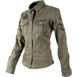 By City Damen Motorrad-Jacke Suv Lady Overshirt Green-XXL