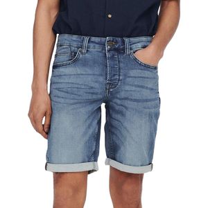 ONLY & SONS ONSPLY JOG BLUE SHORTS PK 8584 DNM NOOS Heren Jeans - Maat S