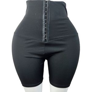 BamBella ® - Taille korset broek - Maat L/XL - Korte broek zwart