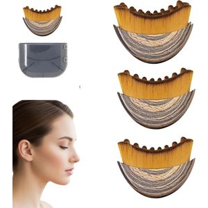 3 Stuks Nieuwste Lymfe Gezichts Borstel - Droog Borstel Technologie voor Gezichts- en Kaaklijn Contouring | Professionele Lymfedrainage Massage Apparaat | Ergonomisch Ontwerp voor Maximale Prestaties en Comfort