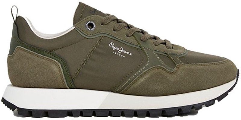 Pepe Jeans - PMS400001 - Sneakers - Wit - Casual - Leer - Plat - Veters