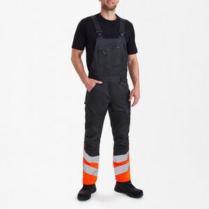 Engel Safety Amerikaanse overall met 2-weg stretch 3546-314 - Anthracite Grey / Hi-vis Orange - 29