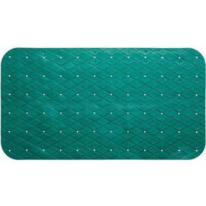 Antislip badmat - 70x45 CM - Groen - Douchemat rechthoek - Badkamermat badkamer voor in bad - Antislipmat voor douche - Anti slip mat rubber