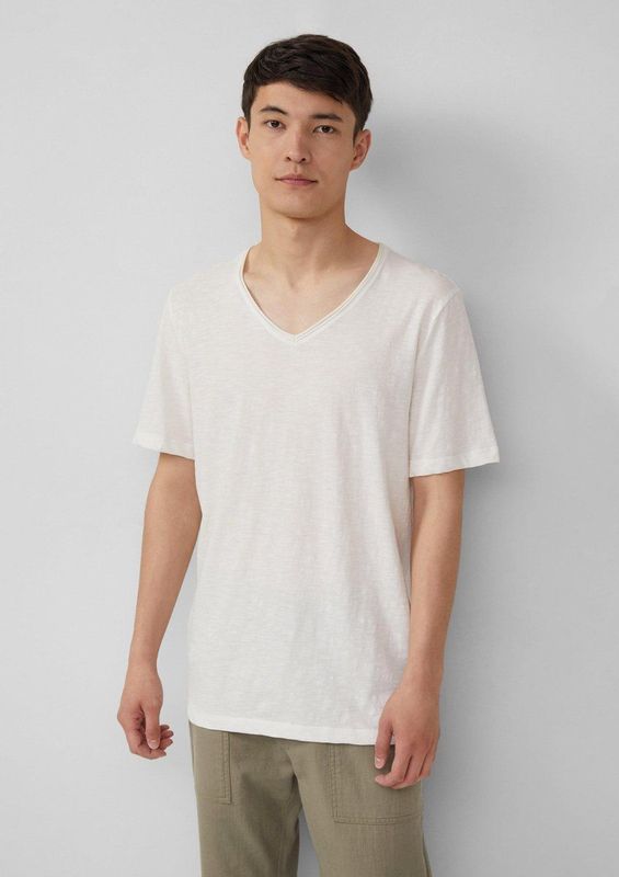 T-shirt - Luchtig - V-hals - Zachte Katoenen Jersey