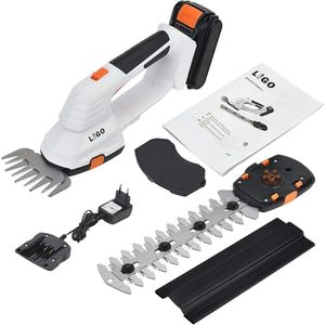 Draadloze 20 V Grasschaar met Accu en Oplader - 2-in-1 Multifunctionele Snoeischaar voor Tuin