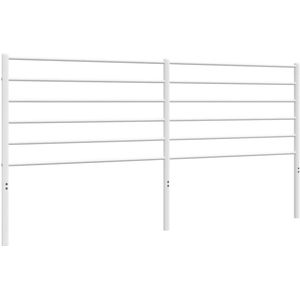 vidaXL - Hoofdbord - metaal - wit - 180 - cm
