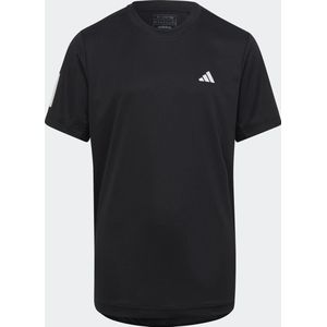 adidas Performance Club Tennis 3-Stripes T-shirt - Kinderen - Zwart- 140