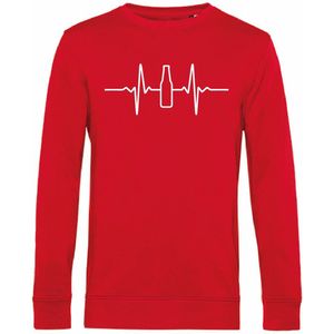 7431 - Sweater - Heartbeat-Red-XL