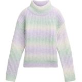 TOM TAILOR - Trui - Beige Lichtgroen Lichtlila - Knitwear - Lange Mouw