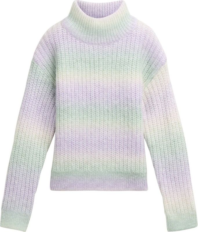TOM TAILOR - Trui - Beige Lichtgroen Lichtlila - Knitwear - Lange Mouw