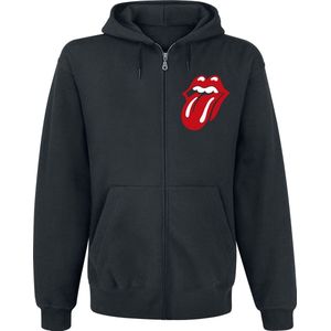 The Rolling Stones Logo Stacked Heren Vest met capuchon - zwart - S