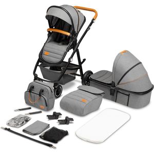 Lionelo Amber 2in1 - Kinderwagen - XXL SET - lichte alumimnium - tot 22kg