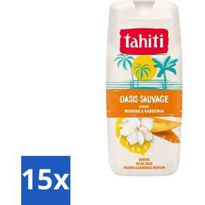 Tahiti - Douchegel - Wilde Oase - Mango & Gardenia - 315 ml - Bulkverpakking - 15 stuks