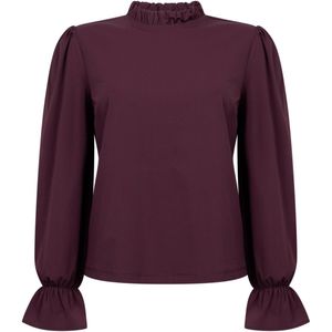 Zoso T-shirt Jeyda 255 0078 Bordeaux Dames Maat - L