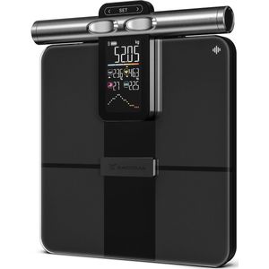 Sacoma - Prime - Personenweegschaal - Zwart - Slimme Weegschalen met 28x Lichaamsanalyse