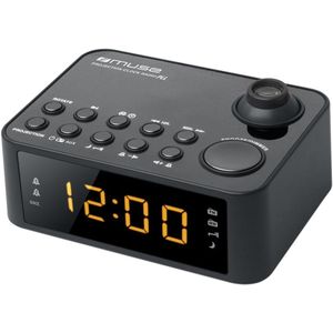 Radiowekker met Tijdprojectie en FM-Radio voor Muziek en Alarmsignalen
