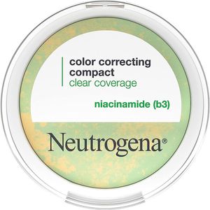 Neutrogena Clear Coverage kleurcorrigerende poedermake-up Compact, matterend CC-poeder met niacinamide Olievrij
