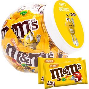 M&M's Peanut - ""Happy Birthday"" - chocolade met pinda - chocoladecadeau - verjaardagscadeau - verjaardag - 450g