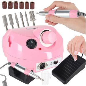 Nagelfrees Machine 65W met 6 Opzetstukken – Professionele Elektrische Nagelfrees
