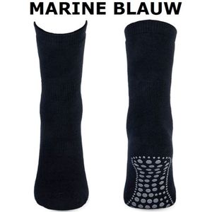 Basset Homepads Antislip sokken 1 paar Marineblauw  - DSS8600