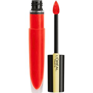 L'Oreal Paris - Rouge Signature - 454 - Red - Matte Lipstick - Rood - Vloeibare Lippenstift - 7 ml