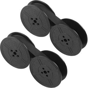 2 paar - universele typemachine linten - typemachine linten - met dubbele spoel - dubbelspoellint - typemachine-inktlint - vintage typemachine lint vervanging - vervangingspakket - voor de meeste typemachines - typemachine accessoires - zwart