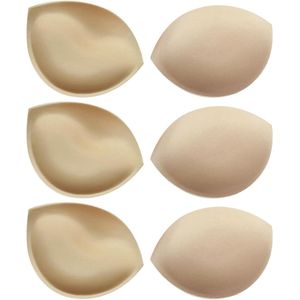 E-Ambar - Set van 3 Zachte en Comfortabele Spons Bh-Inzetstukken voor Dames - Bikini Accessoires