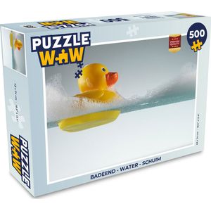 Puzzel Badeend - Water - Schuim - Legpuzzel - Puzzel 500 stukjes