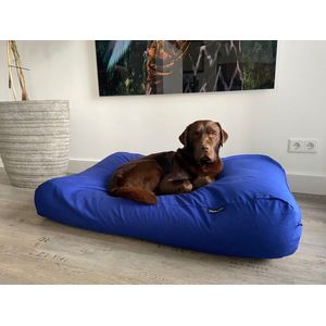 Dog's Companion Hondenkussen / Hondenbed - L - 115 x 85 cm - Royal Blue Canvas/Katoen