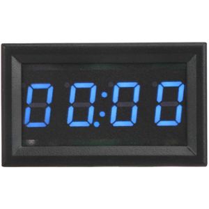 Digitale Auto Klok - 4.5-30V Multifunctionele LED Elektronische Lichtgevende Horloge Accessoire Decoratie Vervanging voor Auto Vrachtwagen Boten - Blauw