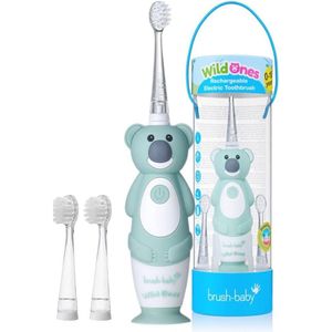 Elektrische Oplaadbare Tandenborstel voor Kinderen - 1 Handgreep, 3 Borstelkoppen, USB Oplaadkabel, Geschikt voor Kinderen van 0-10 Jaar