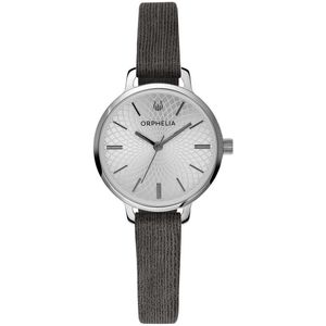 ORPHELIA OR11900 - Horloge - Leer - Grijs - 28 mm