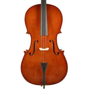 Leonardo LC-1018 cello 1/8, gelamineerde body, nitro, hardhout toets en stemsleutels, inclusief tas en strijkstok