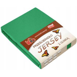 Jersey laken met elastiek 220x240cm grasgroen KARO