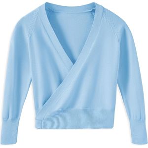 Meisjes ballet wikkeltops met lange mouwen - Fluwelen danstrui voor kinderen