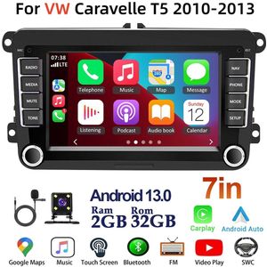 GPS Navigatie Head Unit for VW Caddy 2005-2015 2CA/2CH/2KA/2KJ | 7inch Android 13 2+32G, RCD330 Compatibel, Bluetooth & AHD Achteruitrijcamera