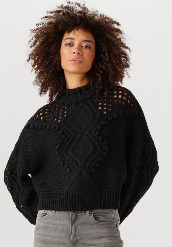 Liu Jo Maglia Chiusa Truien & vesten Dames - Sweater - Hoodie - Vest- Zwart - Maat XS