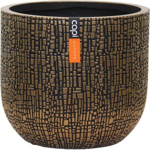 Capi Europe - Bloempot bol Skin - 24x21 - Goud - Opening Ø20.9 - Bloempot voor binnen - 5 jaar garantie - BSKGB134