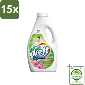 15 x Dreft Vloeibaar Wasmiddel Touch of Pink 32 Wasbeurten 1,4 liter - Grootverpakking - Wasmiddel - Vloeibaar Wasmiddel - Gekleurde Was - Wasverzachter - Kleurbescherming