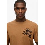 Superdry - Vintage Workwear Relaxed T-shirt - Bruin - Korte Mouwen