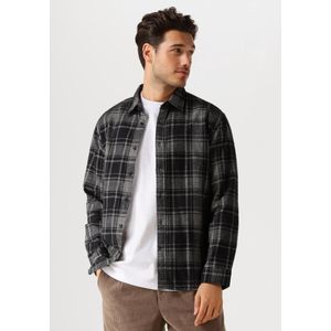 SELECTED MEN Slhreg-owen Flannel Mix Shirt - met lange mouwen - Heren Zwart - Maat L