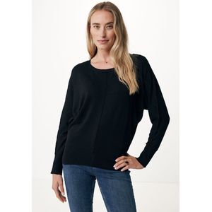 Mexx Anouk Basic Boatneck Long Sleeve - Dames - Zwart - Maat Xs