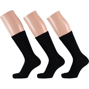 Apollo Sokken Katoen Badstof Zool Zwart 35-42