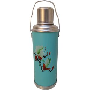 DongDong - Chinese Thermoskan - 1,2 Liter - Turquoise - Tak dessin