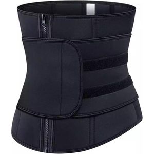 LOUZIR 'Waist Plus' sport waisttrainer - Neopreen- nylon 7 stalen baleinen - Afslank Band- corset- Buik Korset Belt -maat M