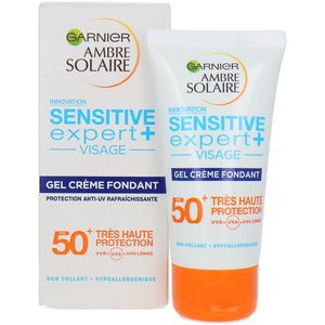 Garnier Ambre Solaire Sensitive Expert + Face Melting Cream Gel SPF 50+ - 50 ml