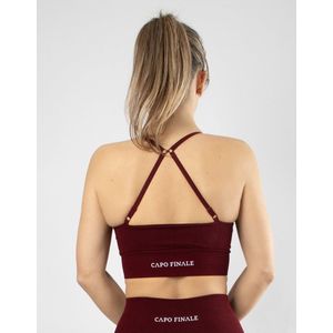 Verity Sportbra | CAPO FINALE - Sportbra's | XL | Kleur Rood | Sportkleding | Activewear | Gymkleding | Fitnesskleding | Sportoutfit | Fitness | Hardlopen | Crossfit | Yoga | Pilates | Krachttraining