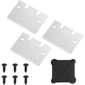 Set van 3 duurzame 3D-printerkookplaat schrapers met 6 schroeven en 2 beschermhoezen voor het eenvoudig onderhouden van Bambu Lab 3D-printers